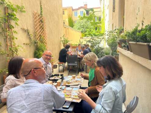 terrasse le papillon bleu a lyon