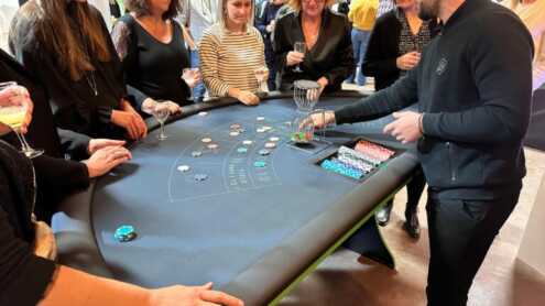 Teambuilding soirée casino teambuilding avec le Papillon Bleu 