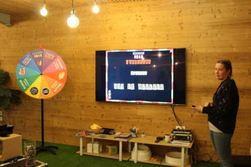 Le zapping Tv teambuilding Lyon avec le Papillon Bleu 